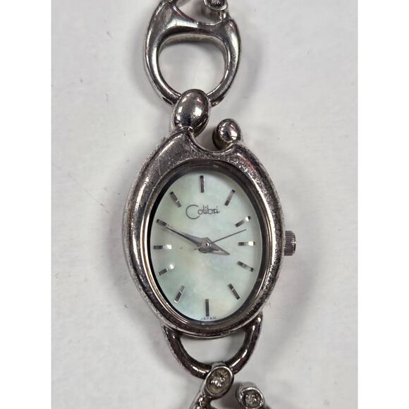 Colibri Women's Bracelet Wrist Watch Silver Iridescent Face - Picture 4 of 5